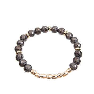 8mm Brass Bead Bracelet