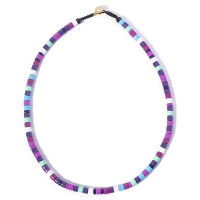 Porcelain glaze coated Enamel Charm Necklace with high hardness
