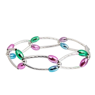 KC Stretchy Crystal Bracelets , Retro Personality Stretch Bangle Bracelets