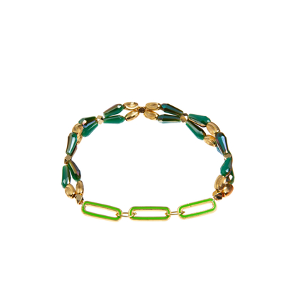 Teardrop Crystal Handmade Beads Bracelets Weaved For Christmas Collections