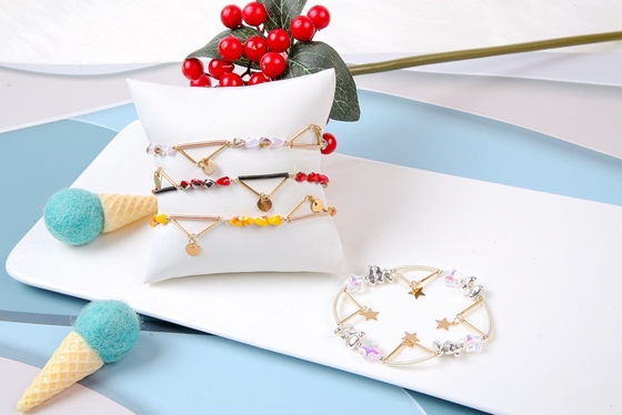 Crystal Stretchy Spring Zircon Star Chain Bracelets Rainbow Color