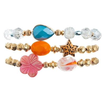 Hawaii Style Ocan theme Boho Handmade Beads Bracelet For Beach Holiday