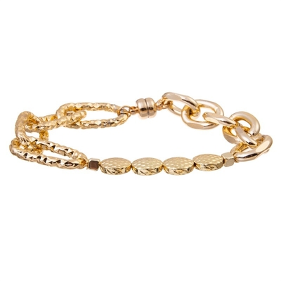 Statement 14K Gold Chain Bracelet Chunky Gold Bracelet Gold Link Bracelet