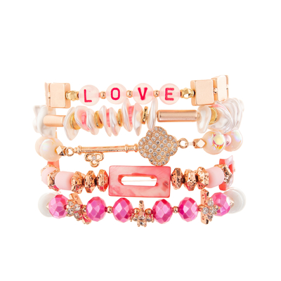 Jewelry DIY Style Handmade Enamel Beaded Bracelets Zinc Alloy Trendy Charm