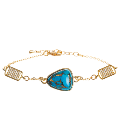 Handmade Chain Link Bracelet With Rectangle / Sakura / Star / Zircon Pendant