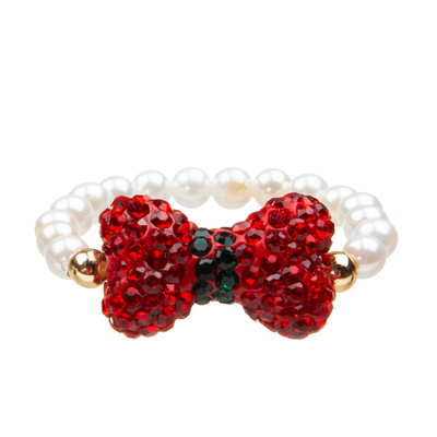 Lovely Bow Tie Handmade Beads Bracelets Set