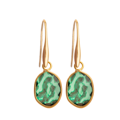 2022 Fashion Gold-Plated Hook Dangle Drop Geometric Earrings for Women's Jewelry