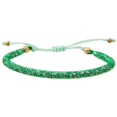 Colorful Cord Weaving Faceted Gemstone Handmade Beads Bracelets
