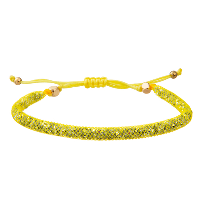 Colorful Cord Weaving Faceted Gemstone Handmade Beads Bracelets