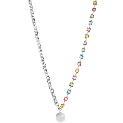 Multicolor Beaded 14K Gold-Plated Chain Link Gemstone/Pearl/Turquoise Pendant Necklace