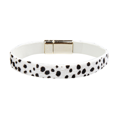 OEM logo Handmade Leather Bracelet 0.8cm Width 18.5cm length