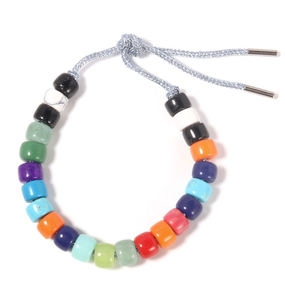 Glass Crystal Forte Beads Bracelet In Multi Colors For Personal Desigy DIY Style In Adjustable Clasp