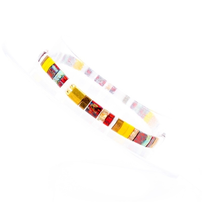 EU Standard Unisex Tila Bead Bracelet Handmade Multi Color For Gift