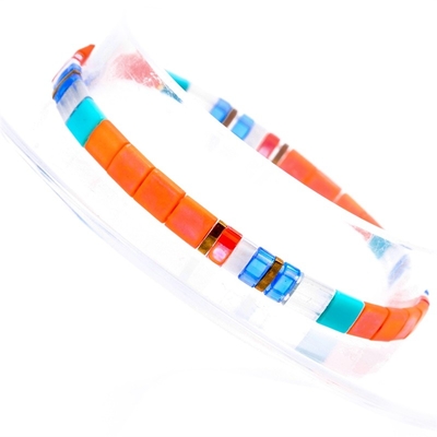 Handmade Tila Tile Bracelets stretch elastic EU Standard for Women Gift