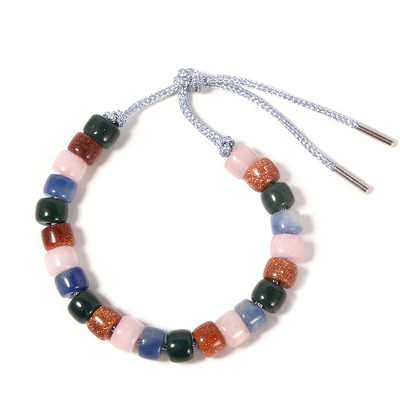 Unisex clasp closure Gold Stone Bracelets Mixture Color  ISO9001 Certificate