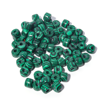 100 Colors Gemstone Forte Beads 6*8mm*2.0 Holes DIY Patterns With Rope