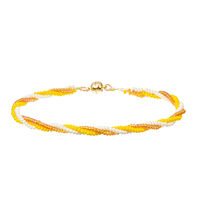18.5cm Colorful Mixture Beads Bracelet Set with magnets ends