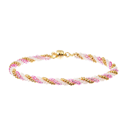 18.5cm Colorful Mixture Beads Bracelet Set with magnets ends