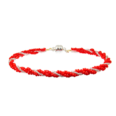 18.5cm Colorful Mixture Beads Bracelet Set with magnets ends
