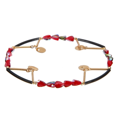 Crystal Stretchy Spring Zircon Star Chain Bracelets Rainbow Color