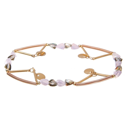 Crystal Stretchy Spring Zircon Star Chain Bracelets Rainbow Color