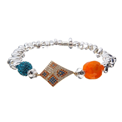 Leopard Zircon Connector Fort Beads Bracelet Christmas Matched