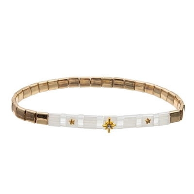 Unique Friendship Attract Wealth Lucky Handcraft Beads Tila Bracelets Set For Lady