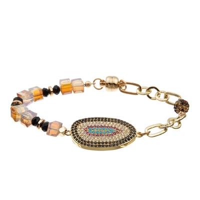 Multi Layer Halloween Holiday Stretchy Bracelet Set With Spider And Zircon Charm