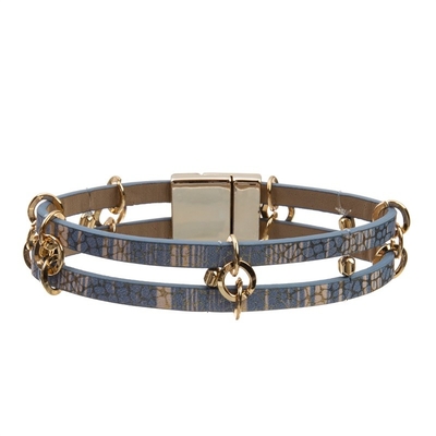 Double Layer Boho Handmade Leather Bracelet Everyday Jewelry Gold Color