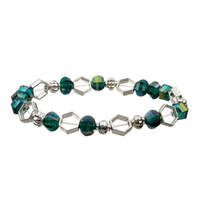 Moon Shape Beads With Silver Brass Beads Hand Craft Bracelets Creative Jewelry
