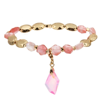 Gemstones Healing Crystal Stretch Beaded Bracelet Semi Precious Unisex