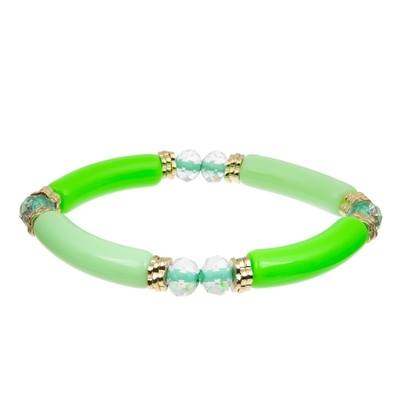 Boutique Handmade Beads Bracelet Affordable Gift Fresh Green Color For Party