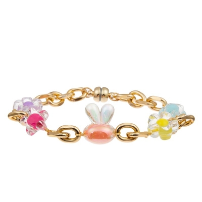 Unisex Stretch Beaded Bracelet Fairy Tale Dream Color With Rainbow Charm