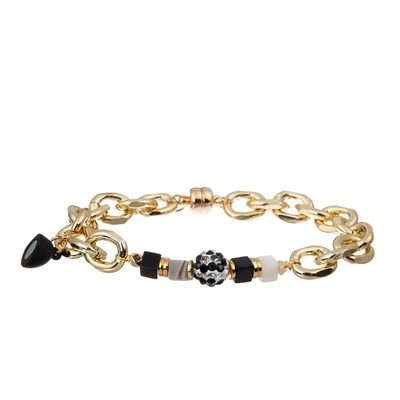 Magnetic Love Heart Charm Chain Link Bracelet Set Valentine'S Day Gift