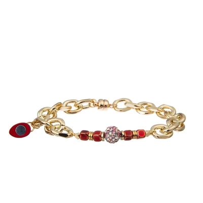 Magnetic Love Heart Charm Chain Link Bracelet Set Valentine'S Day Gift