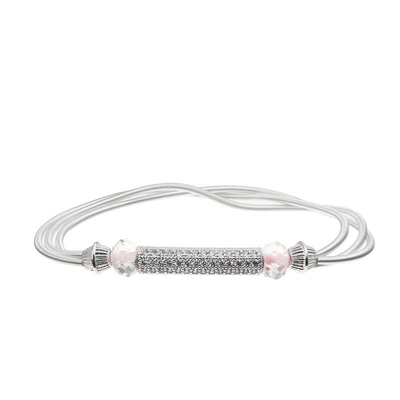 Square Zircon Crystal Stretchy Beads Handmade Bracelet For Women Party Game