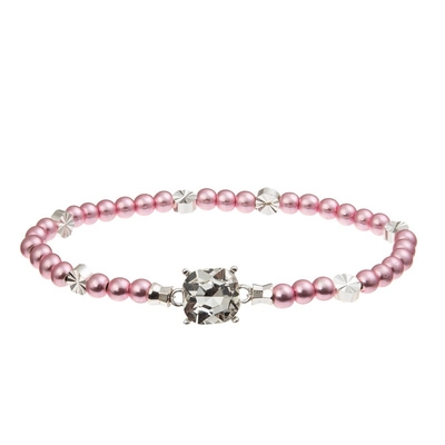 Square Zircon Crystal Stretchy Beads Handmade Bracelet For Women Party Game
