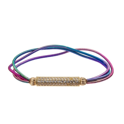 6mm Round Acrylic Stretchy Handmade Beads Bracelet For Women Party