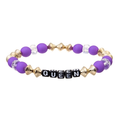Purple Seed Shades Handmade Bead Bracelets Boho Style Set