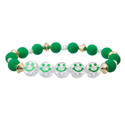 Green Beaded Mint Stretch Beaded Bracelet Ireland Inspired Gift