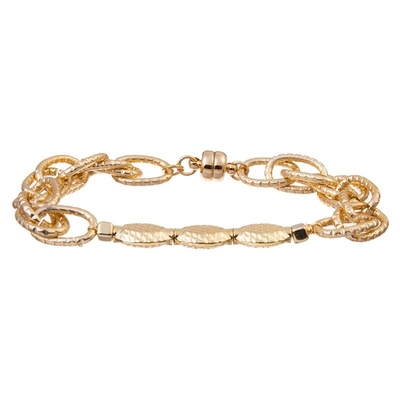 Statement 14K Gold Chain Bracelet Chunky Gold Bracelet Gold Link Bracelet