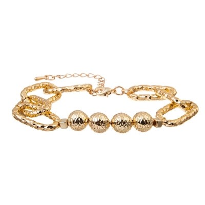 Statement 14K Gold Chain Bracelet Chunky Gold Bracelet Gold Link Bracelet