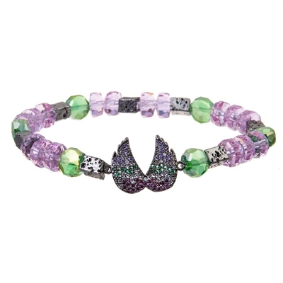 Purple Seed Shades Handmade Bead Bracelets Boho Style Set