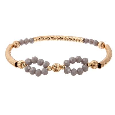 Affordable Infinite Handmade Adjustable Beaded Bracelet Gold Plated For Party