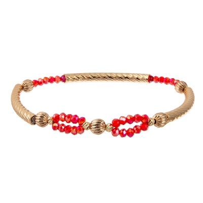 Affordable Infinite Handmade Adjustable Beaded Bracelet Gold Plated For Party
