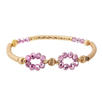 Affordable Infinite Handmade Adjustable Beaded Bracelet Gold Plated For Party