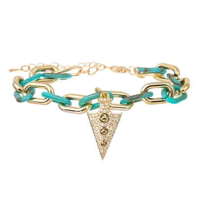 Bohemia Multi Blue Turquoise Stack Beaded Elastic Bracelet For Summer Fashion